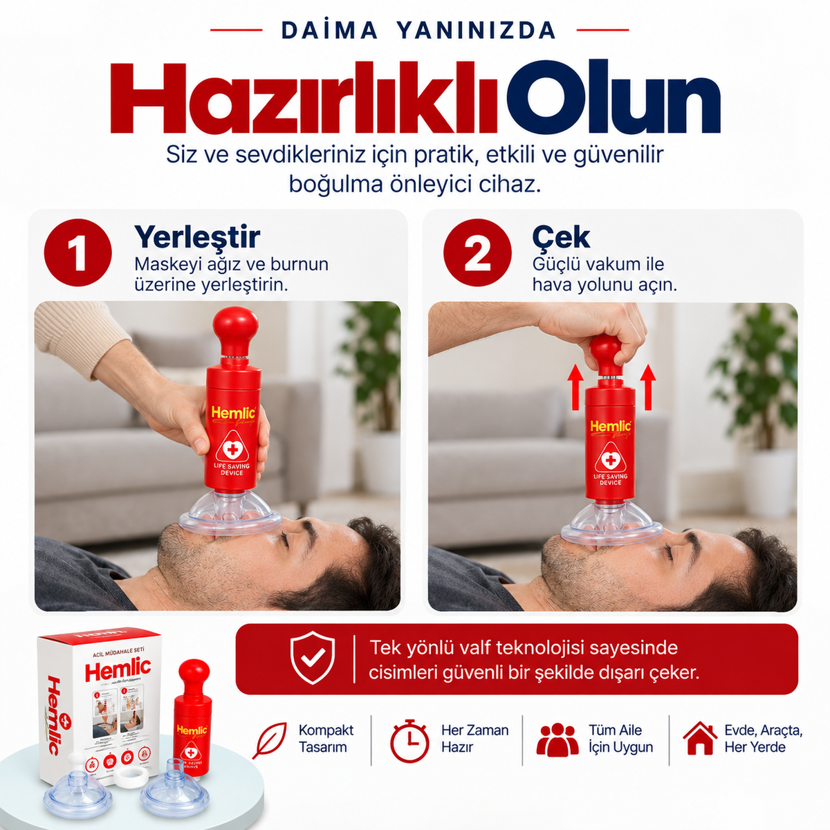 VakuMED® Boğulma Karşıtı Acil Durum Kiti