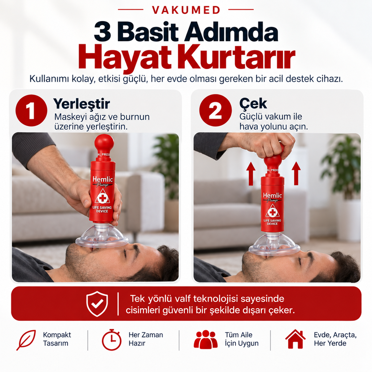 VakuMED® Boğulma Karşıtı Acil Durum Kiti